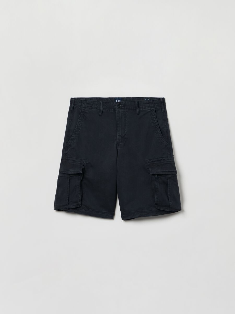Bermuda cargo in cotone stretch_1