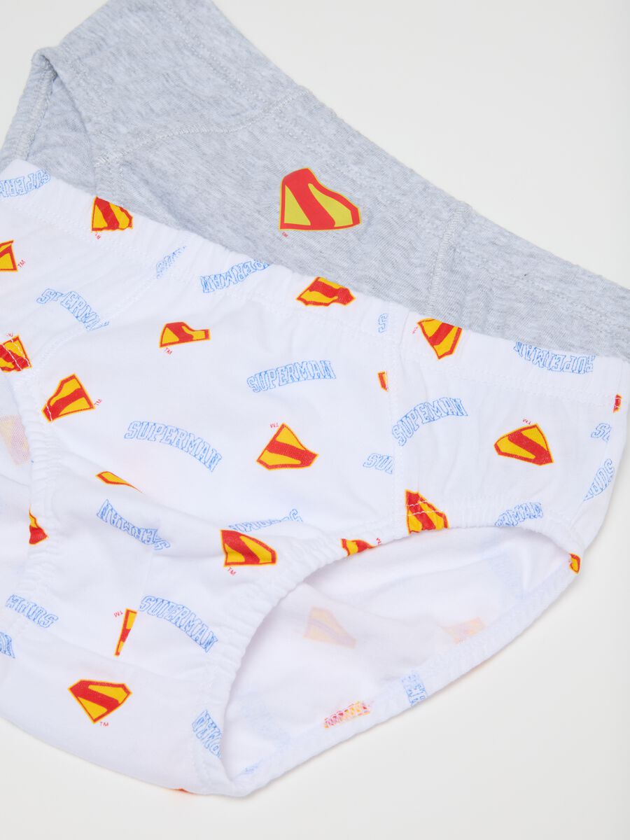 Children's pure cotton multicolor briefs with Superman print_2