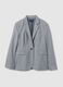 Grey Regular Fit Blazer_4