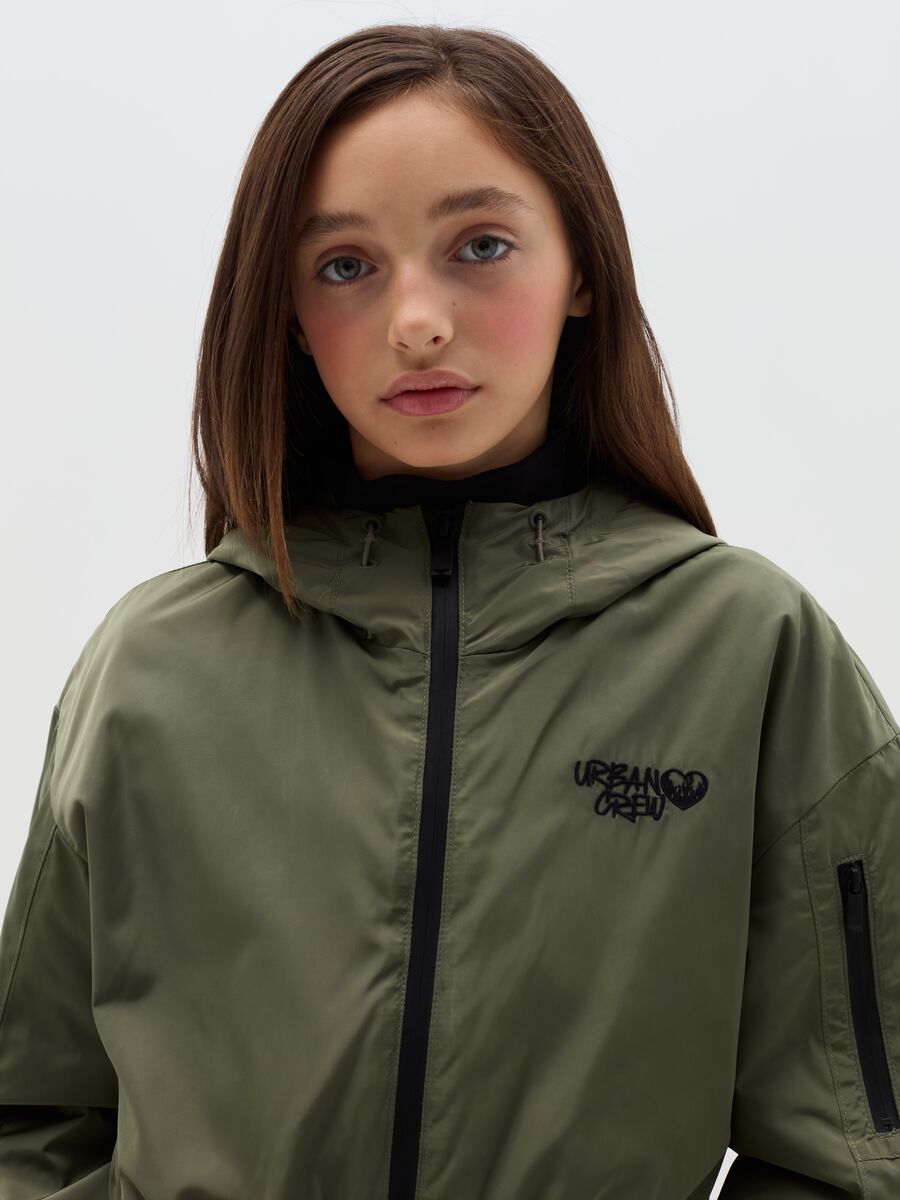 Crop jacket with &ldquo;Urban Crew&rdquo; embroidery_2