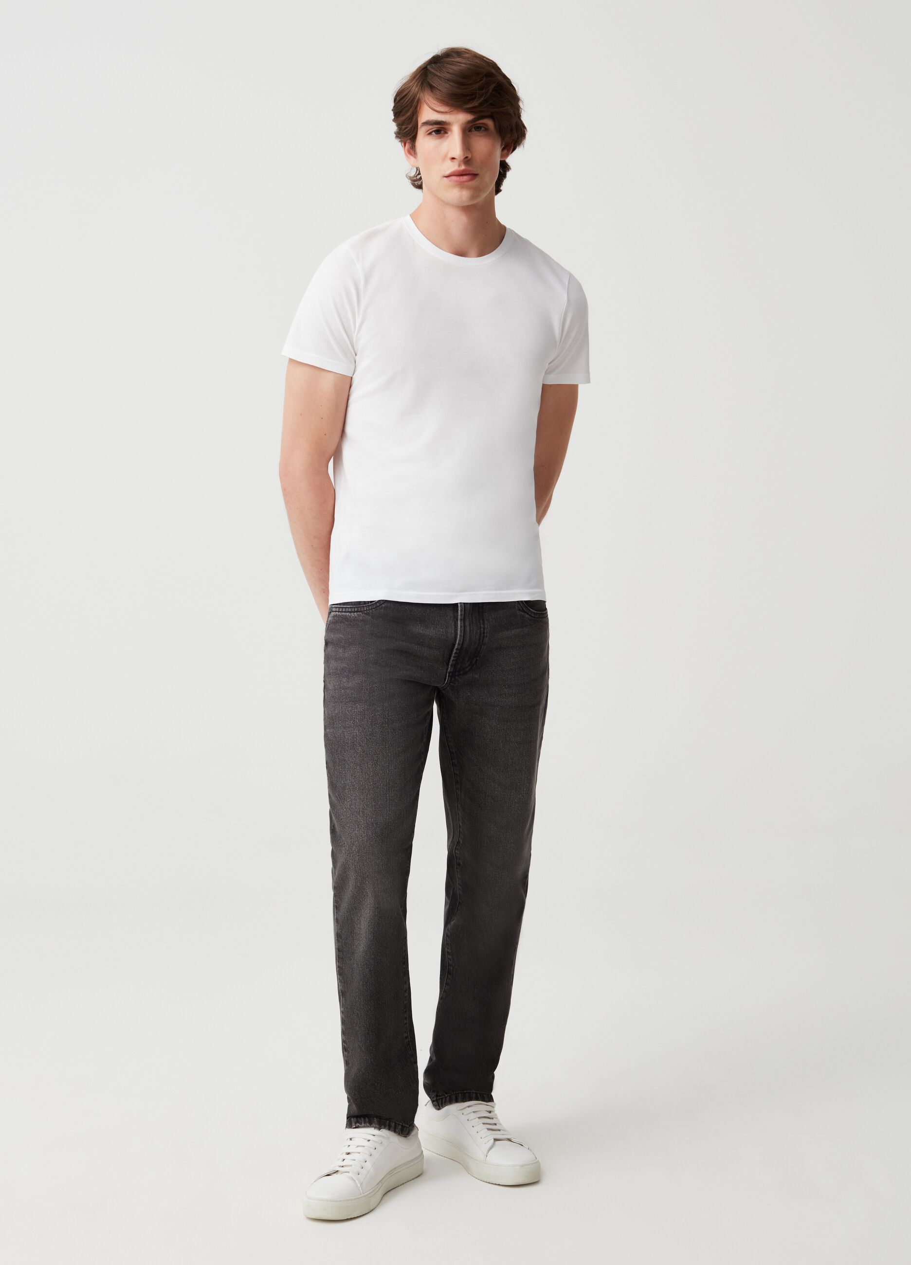 Jeans regular fit cinque tasche_0