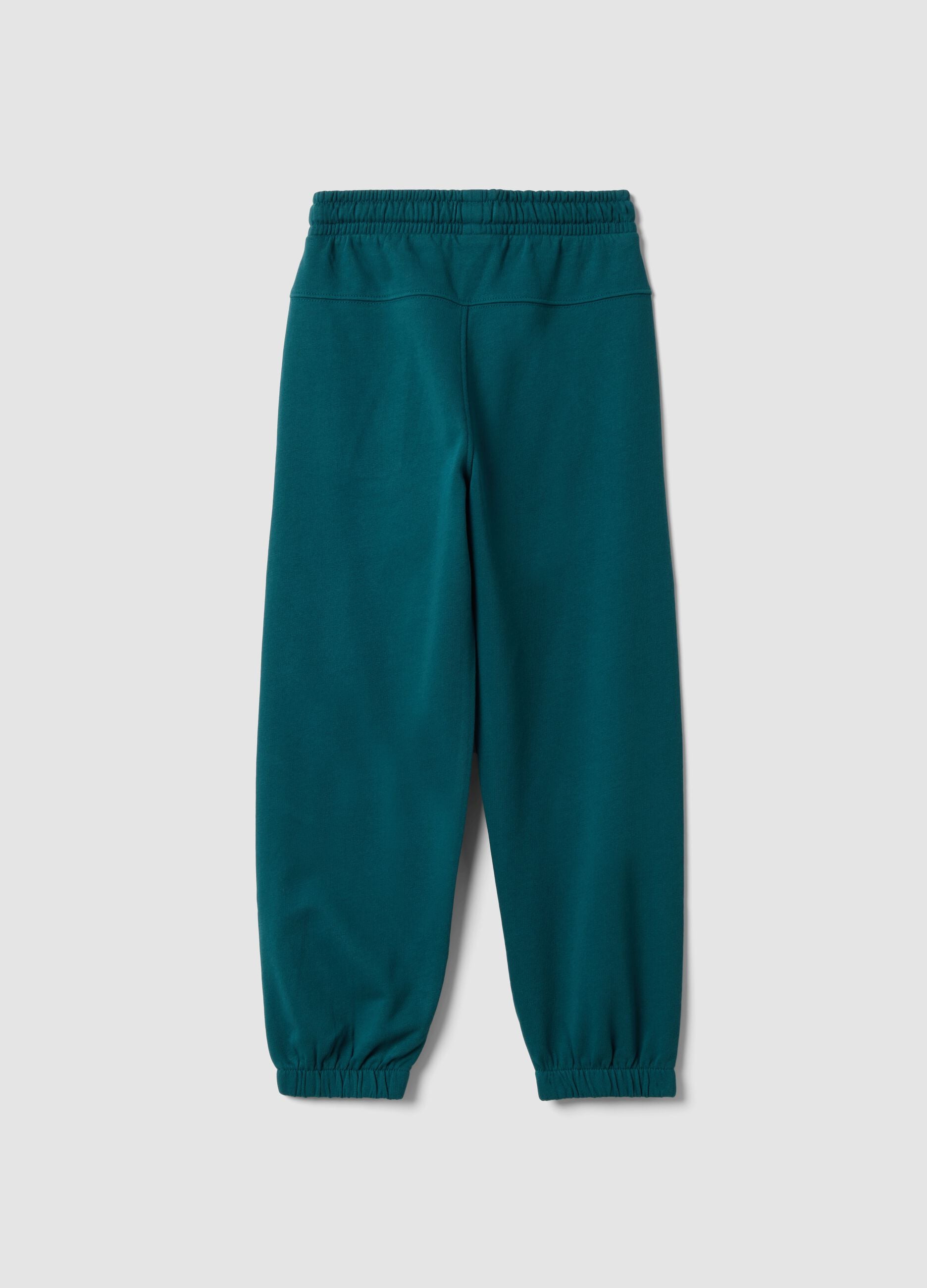 Blue pure cotton joggers