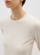 Regular fit white crew neck jumper_3
