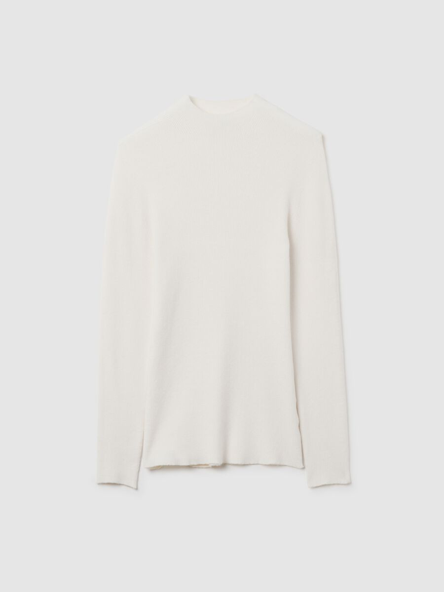 Pullover bianco regular fit_4