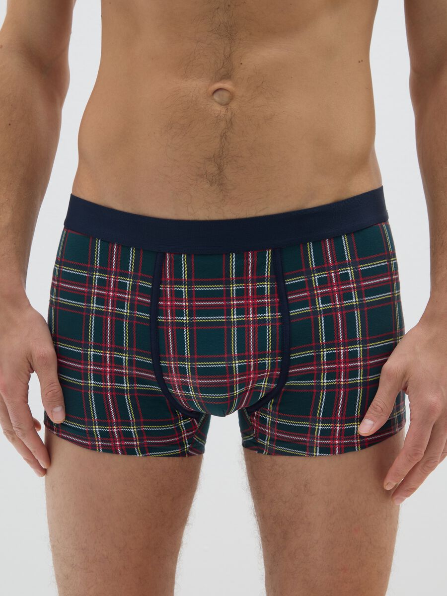 Bipack boxer in cotone elasticizzato multicolor regular fit_1