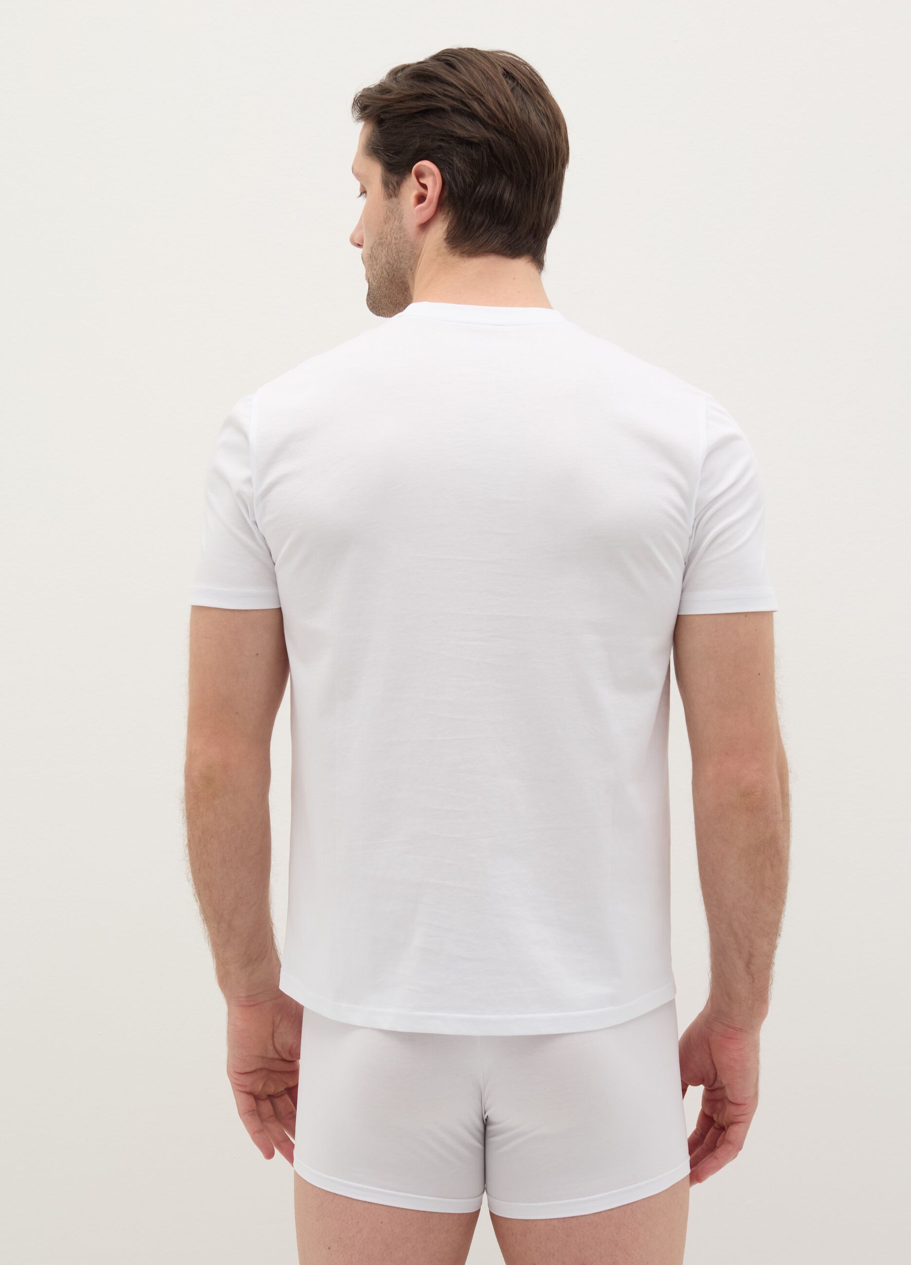 Undershirt in mercerised cotton