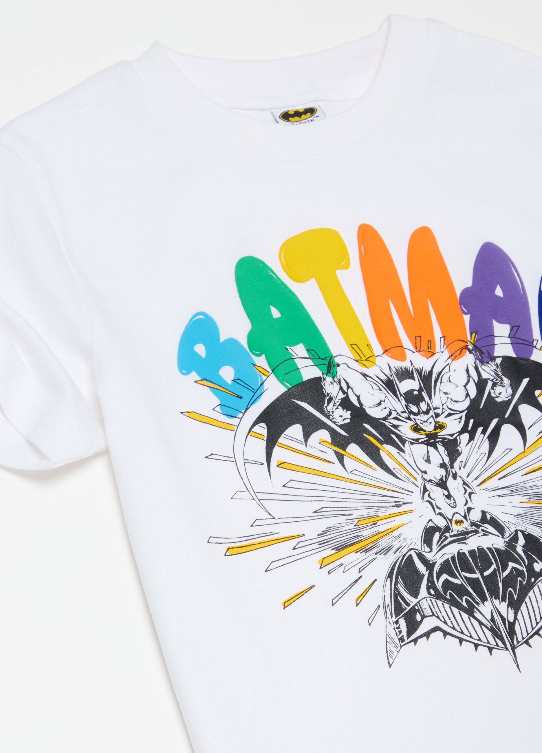 T-shirt in cotone con stampa Batman