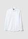 White pure cotton slim fit shirt_4