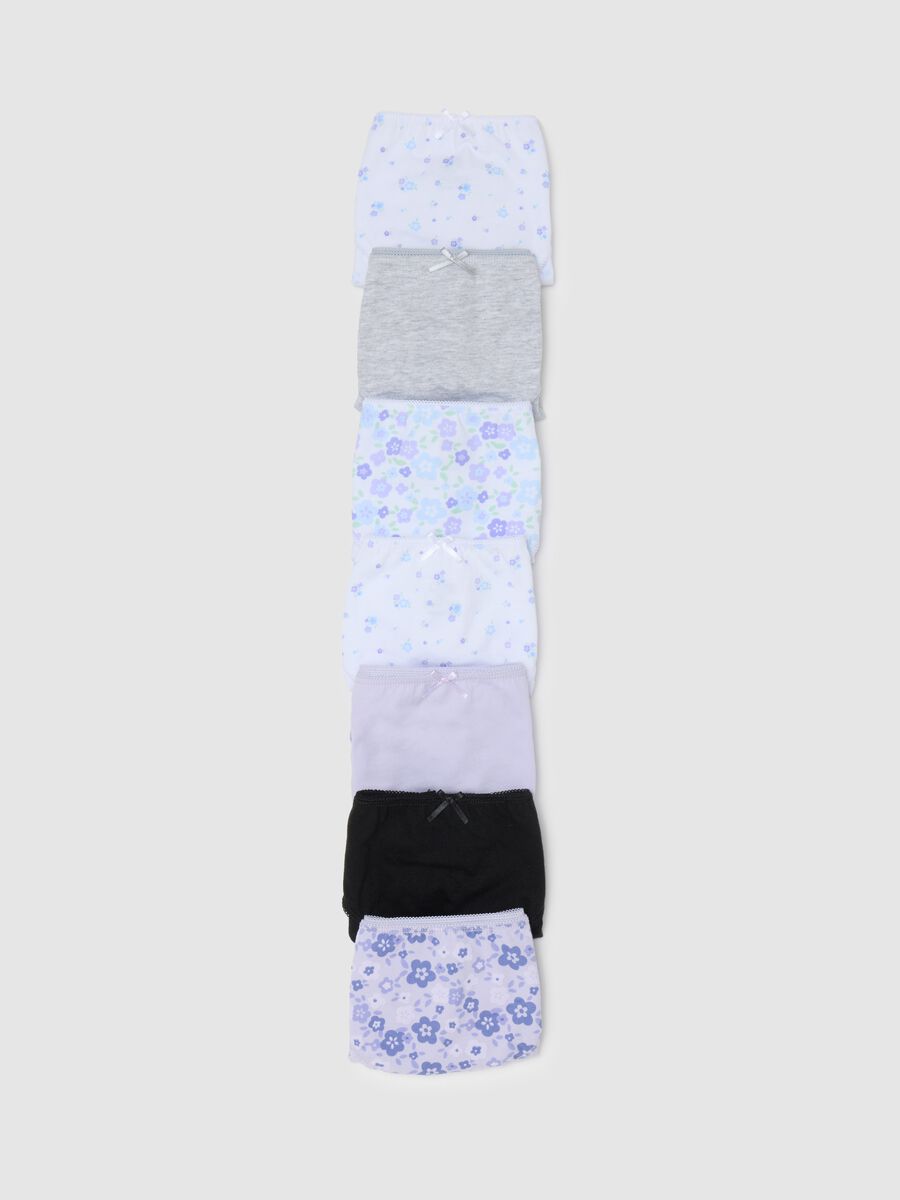 Set of seven girls' pure cotton multicolor panties_3
