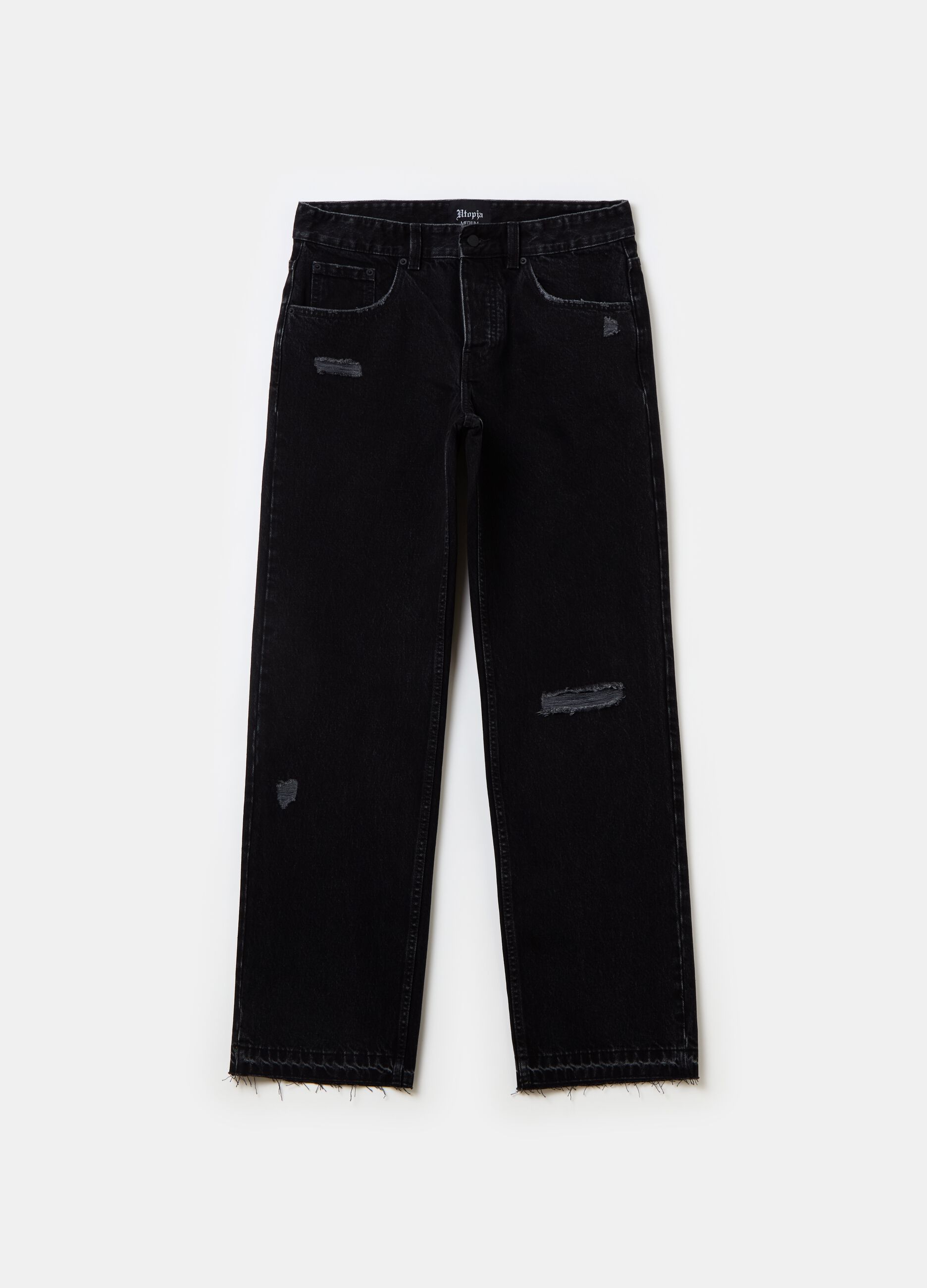 Baggy Lasered Denim