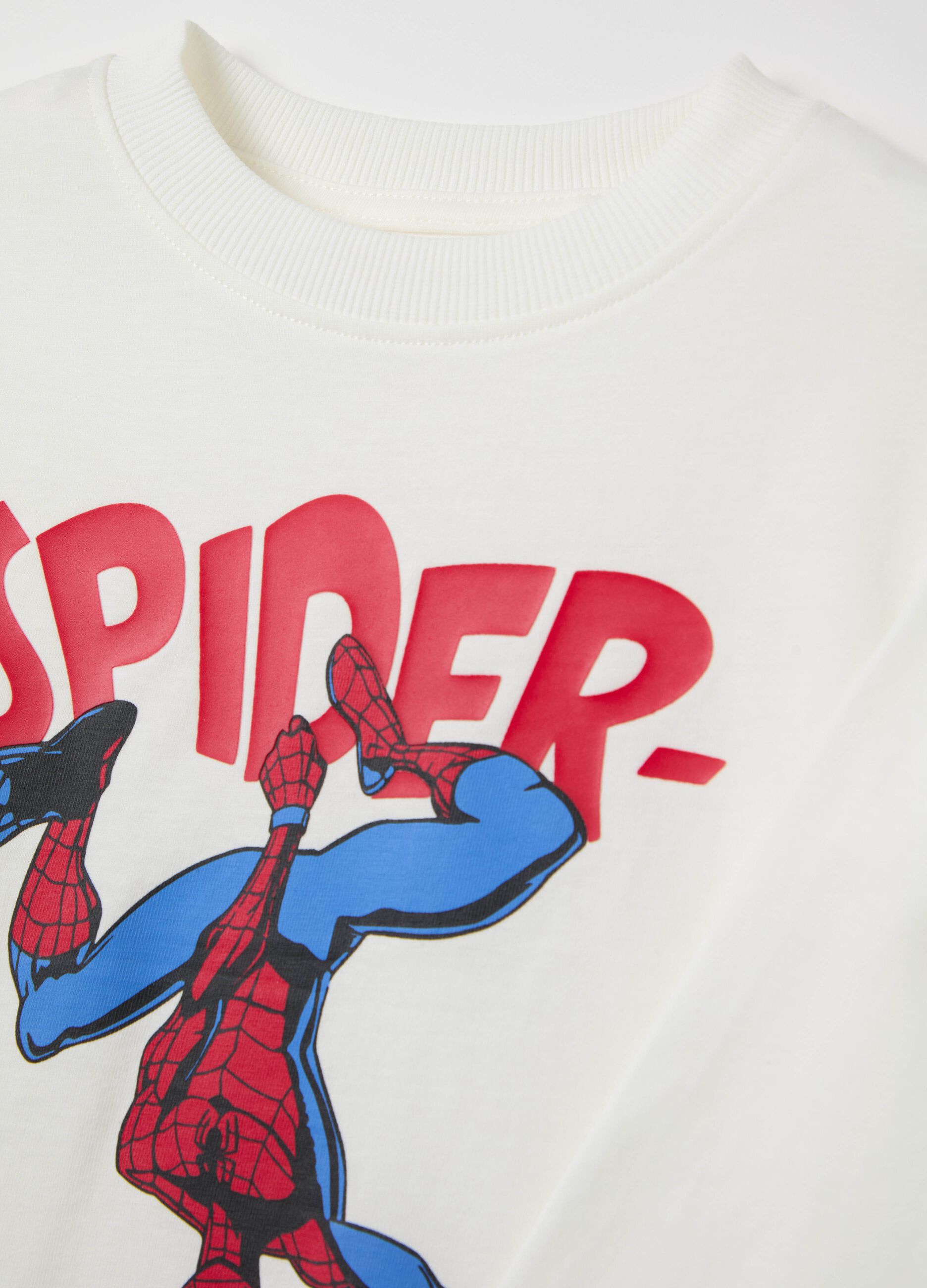 Long-sleeved T-shirt with Spider-Man print
