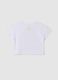 Girls' White Stretch Cotton T-shirt Regular Fit_1