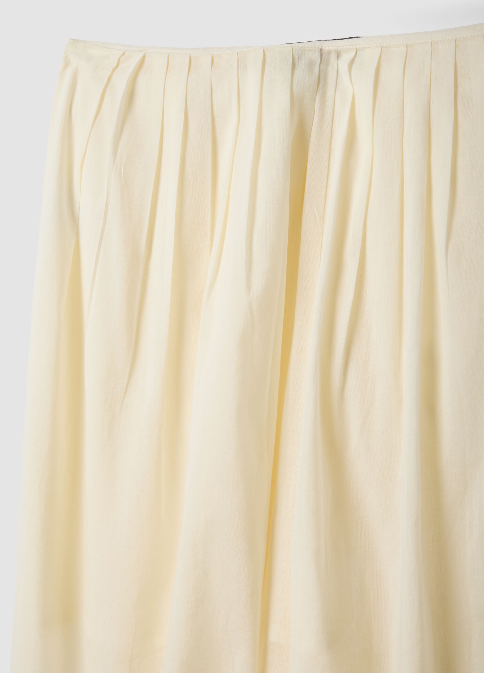 Relaxed-fit white pure cotton jogger trousers