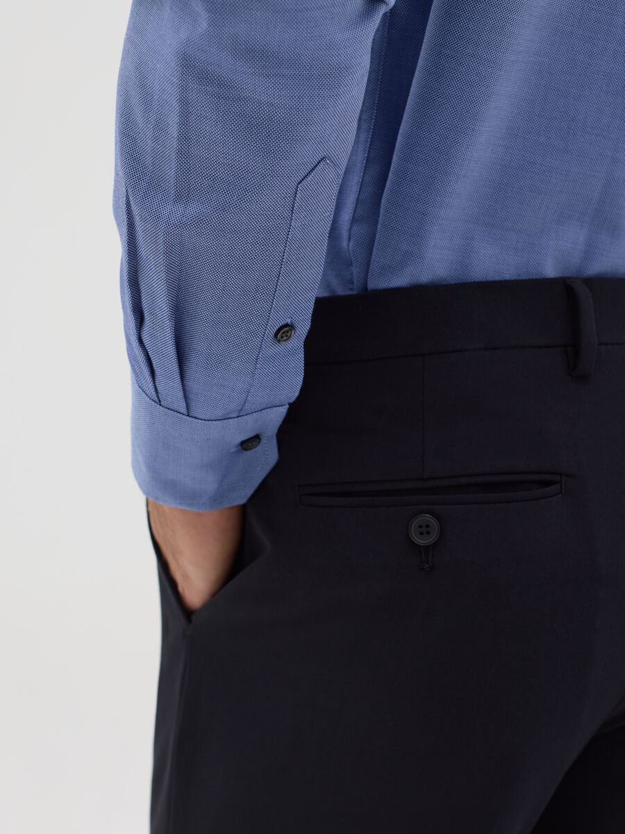 Blue easy-iron regular-fit shirt_2