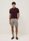 Grey pure cotton regular-fit cargo Bermuda shorts_0