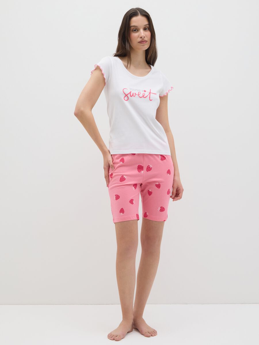 Women's regular fit pure cotton white t-shirt_0