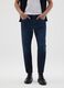 Regular tapered blue pure cotton jeans_1