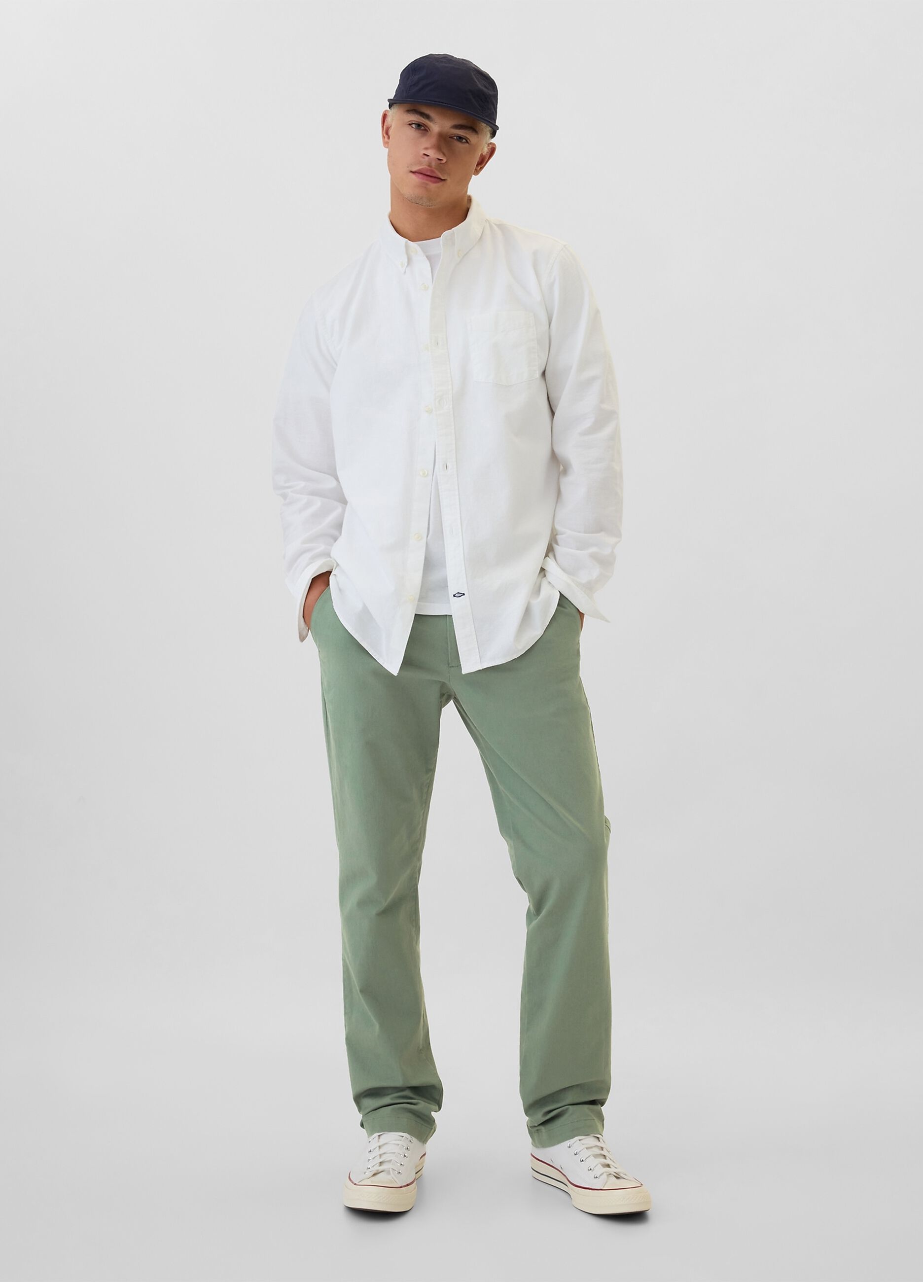 Stretch cotton chinos