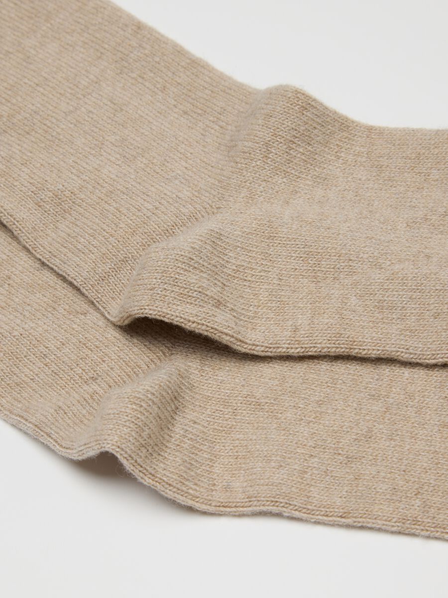 Beige Long Socks_1