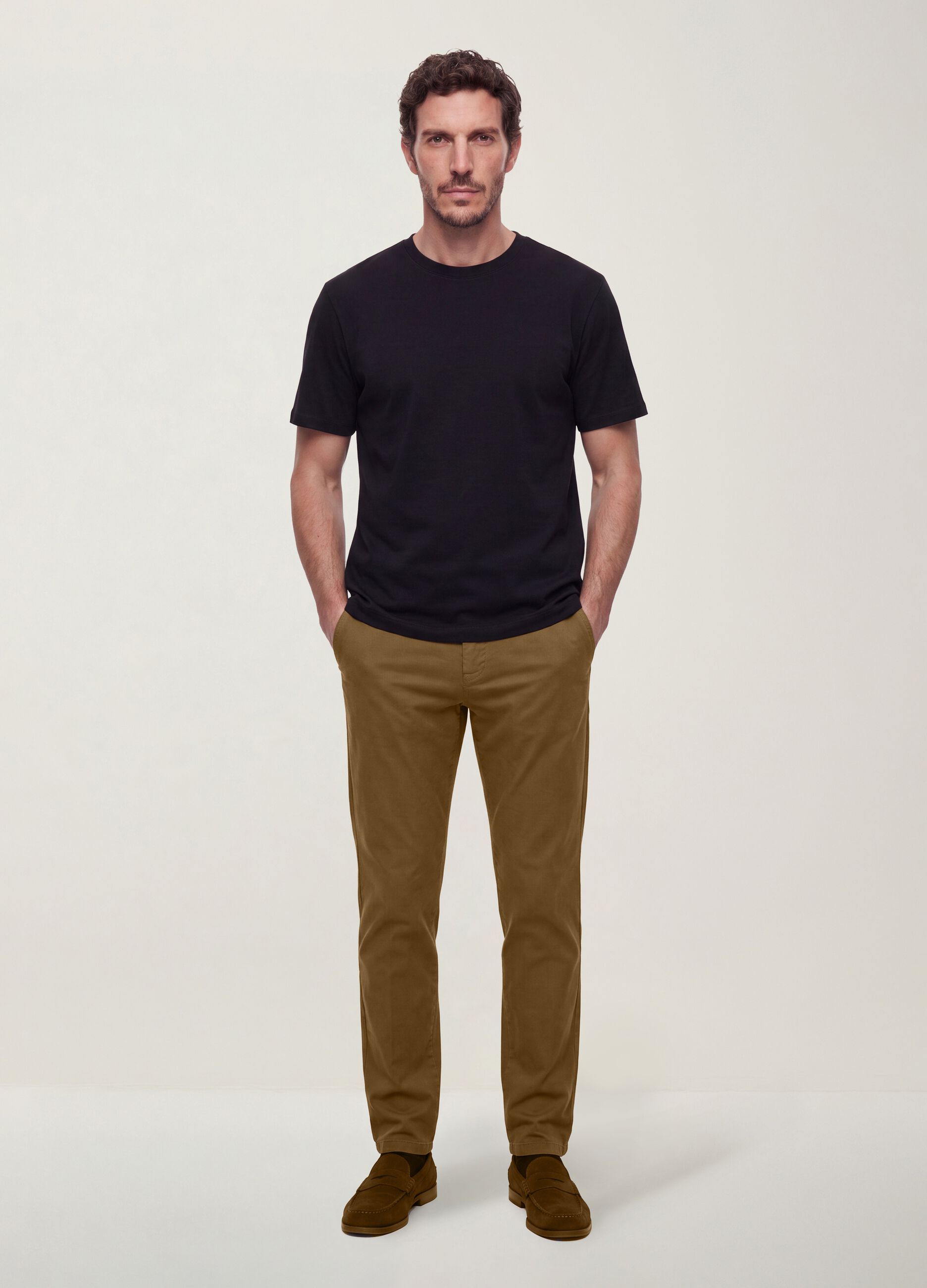 Black The Iconic Tee T-shirt in pure cotton, short sleeves, relaxed fit