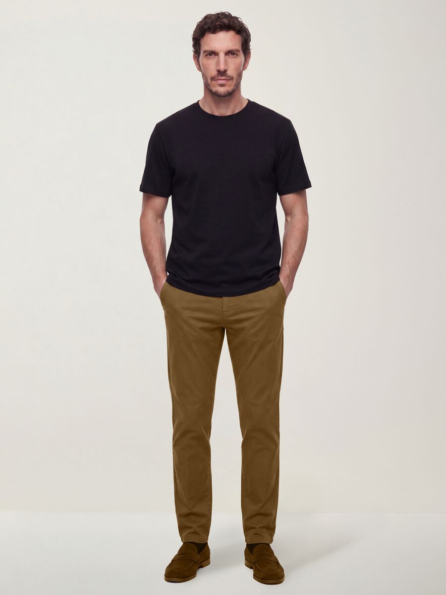 Black pure cotton relaxed-fit short-sleeve T-shirt_2