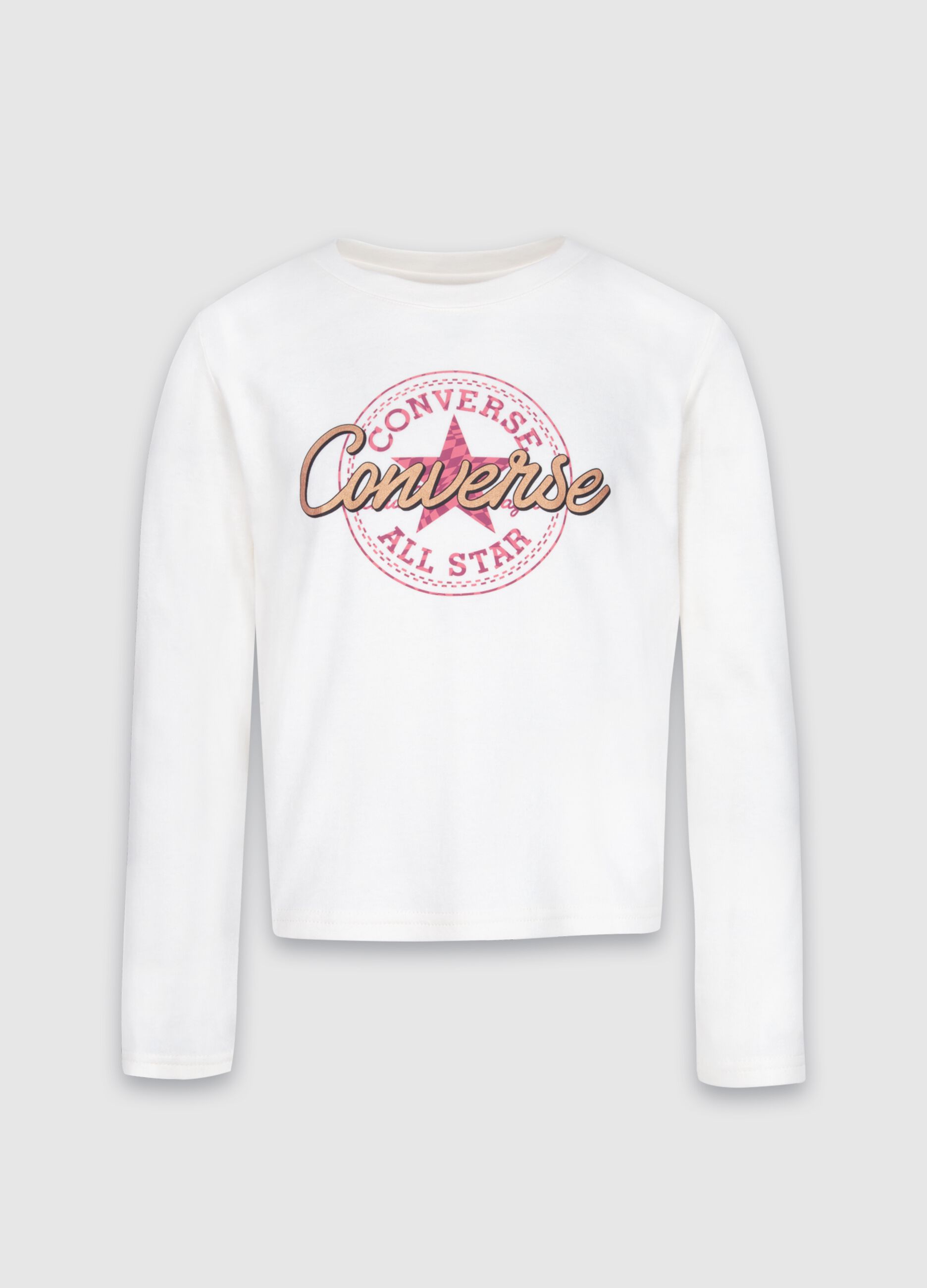 Long-sleeved T-shirt with signature