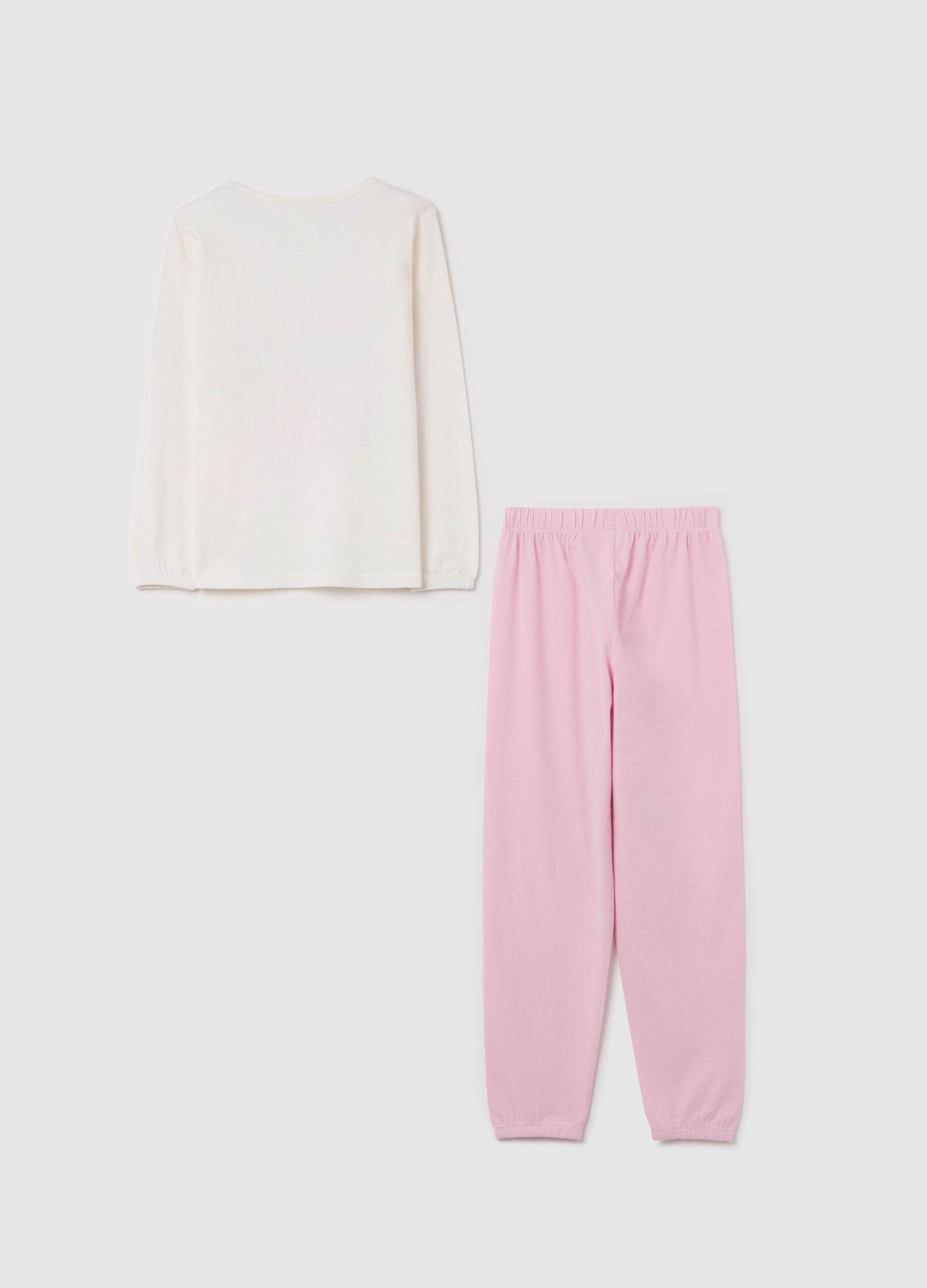 Organic cotton pyjamas with "Pajama party" print