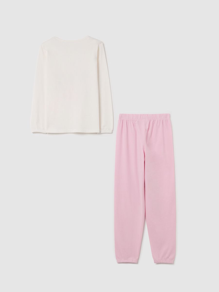Organic cotton pyjamas with "Pajama party" print_1
