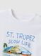White pure cotton oversized fit children's T-shirt with print_2