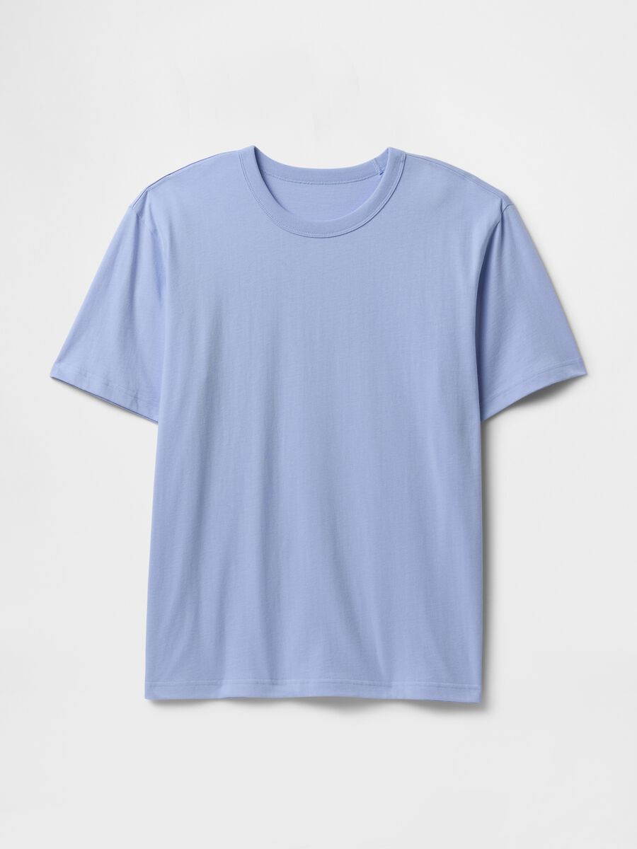 Blue short sleeve cotton T-shirt by Gap_4