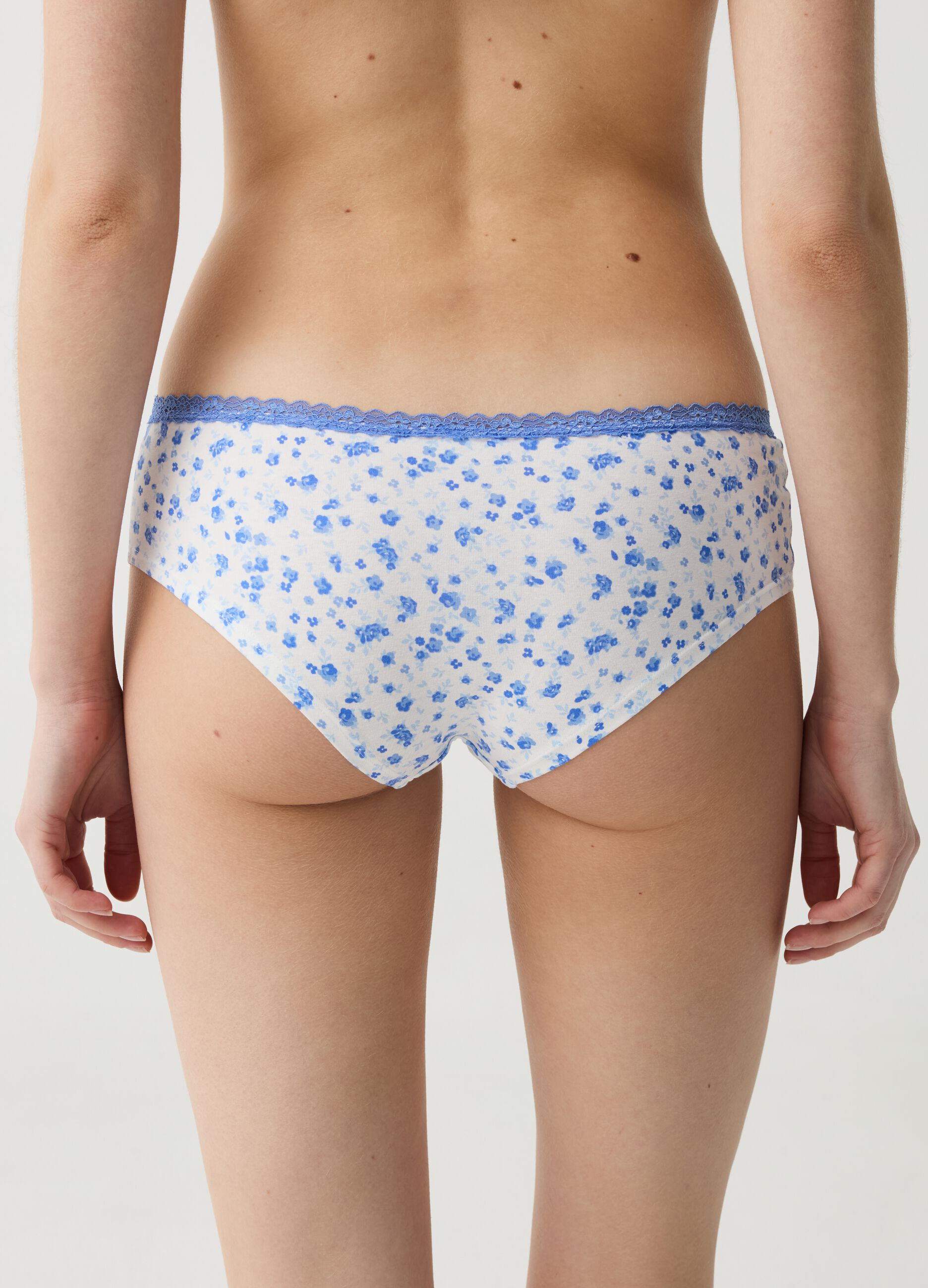 Two-pack organic stretch cotton French knickers