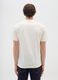 Regular fit short sleeve beige T-shirt in pure cotton_2