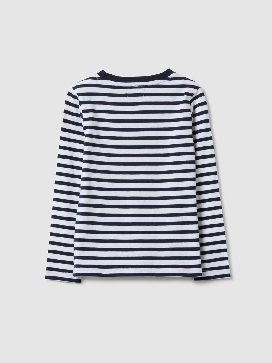 Multicolour Striped Cotton Long Sleeve T-Shirt - Regular Fit_1