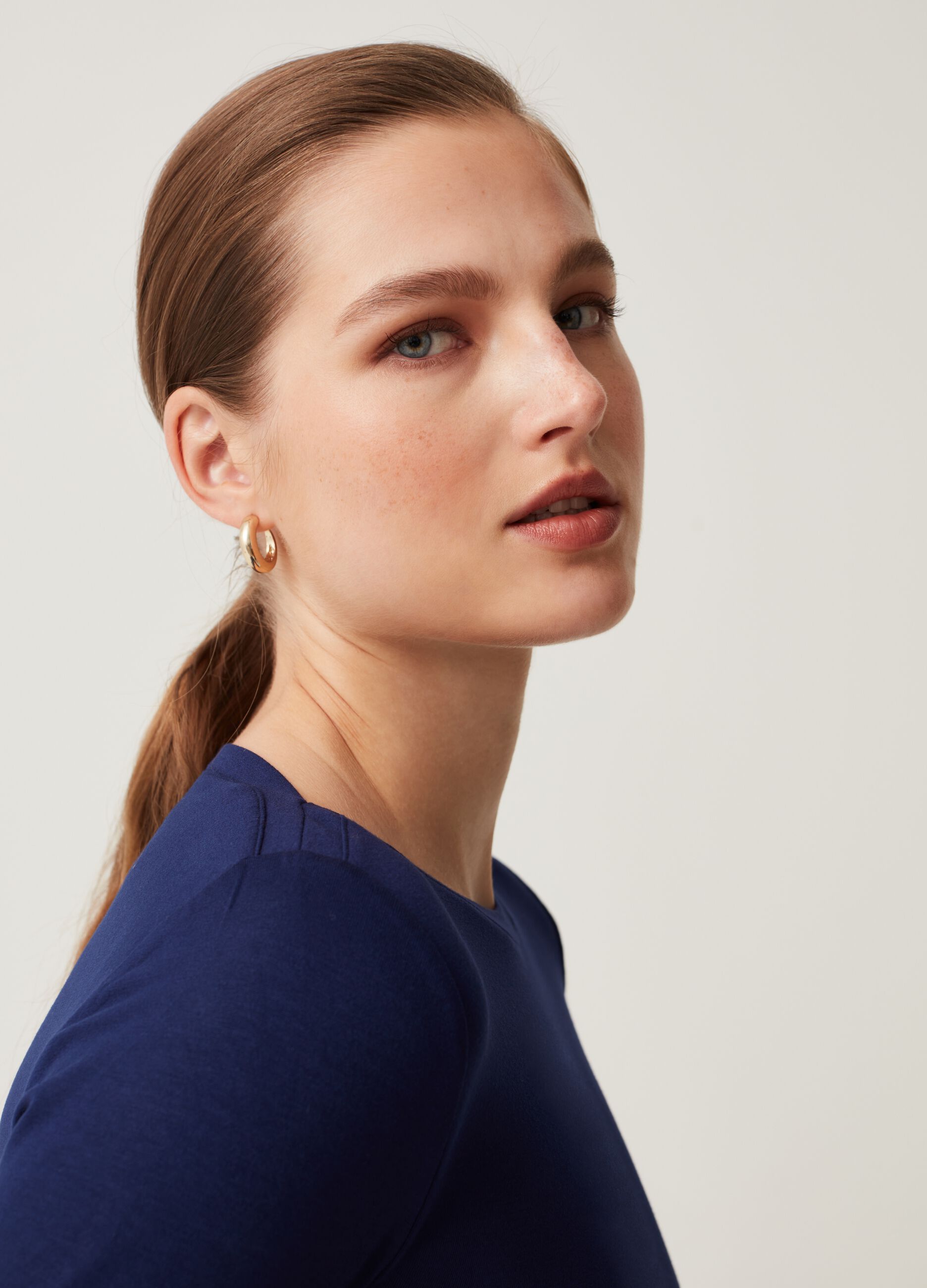 T-shirt in viscosa stretch_1