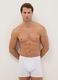 Triple pack of white boxer shorts in stretch cotton, regular fit_0