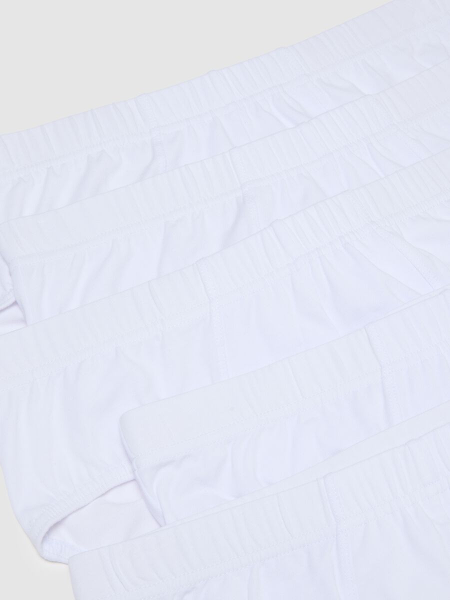 Multipack regular fit white cotton stretch briefs_5