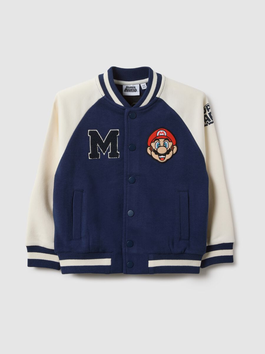 Black cotton blend sweatshirt regular fit Super Mario&trade; for kids_0