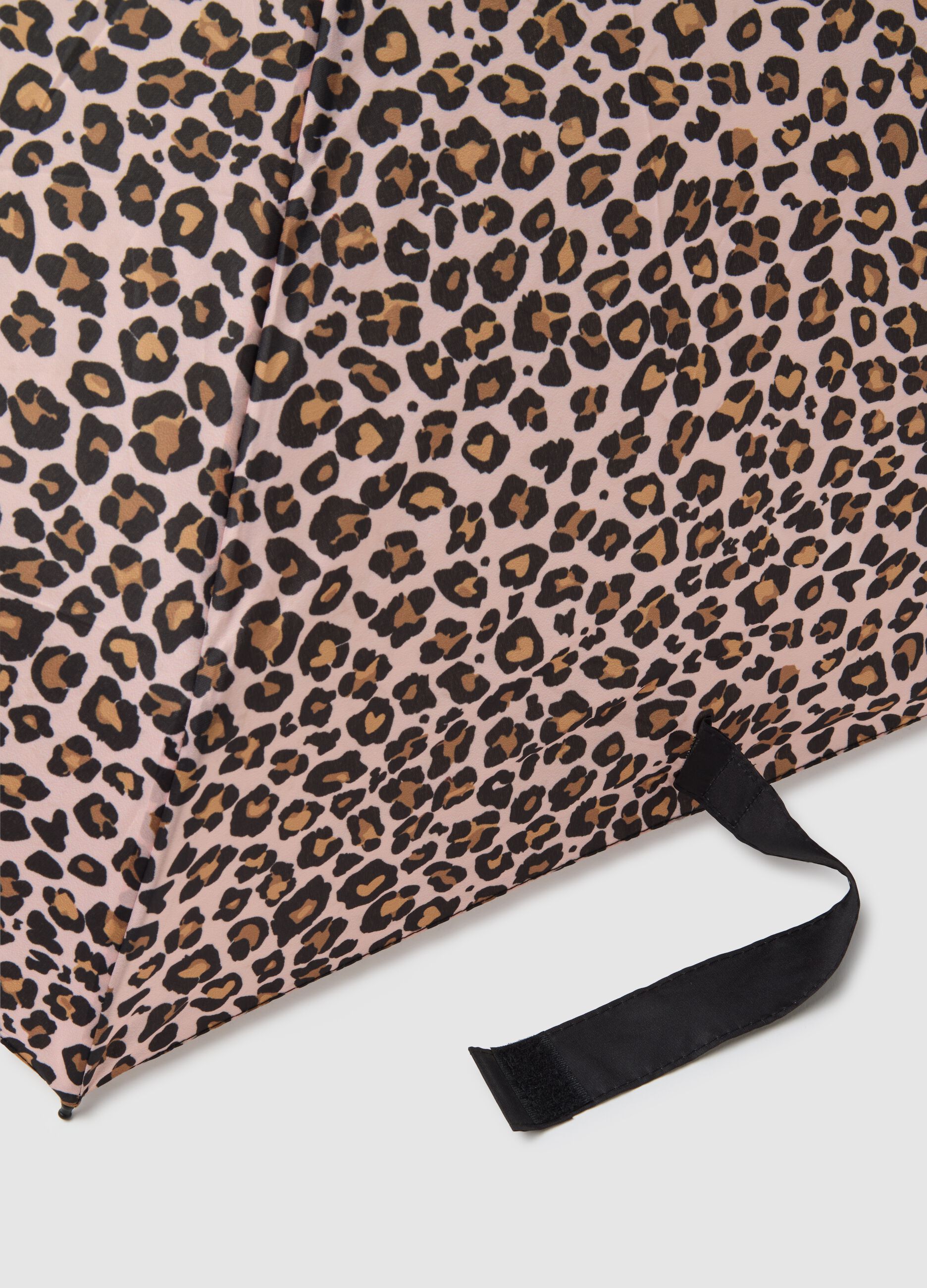 Leopard Print Folding Umbrella