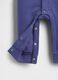 Blue cotton blend romper for newborn_3