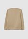 Beige pure cotton regular fit boy's sweatshirt_1