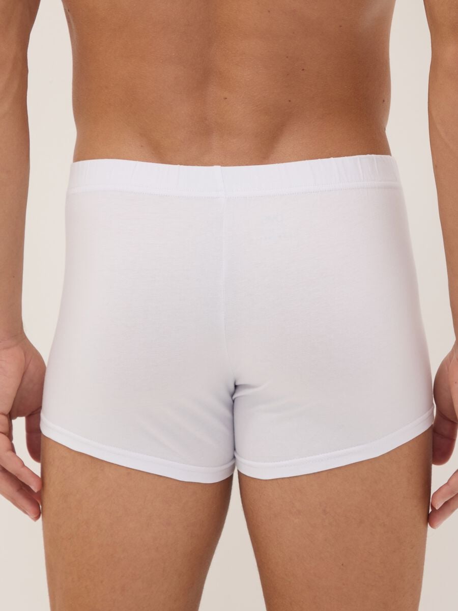 Multipack di cinque boxer bianchi in cotone organico_2