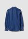 Blue pure cotton denim shirt, regular fit_6
