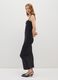 Ruched Black Long Dress_1