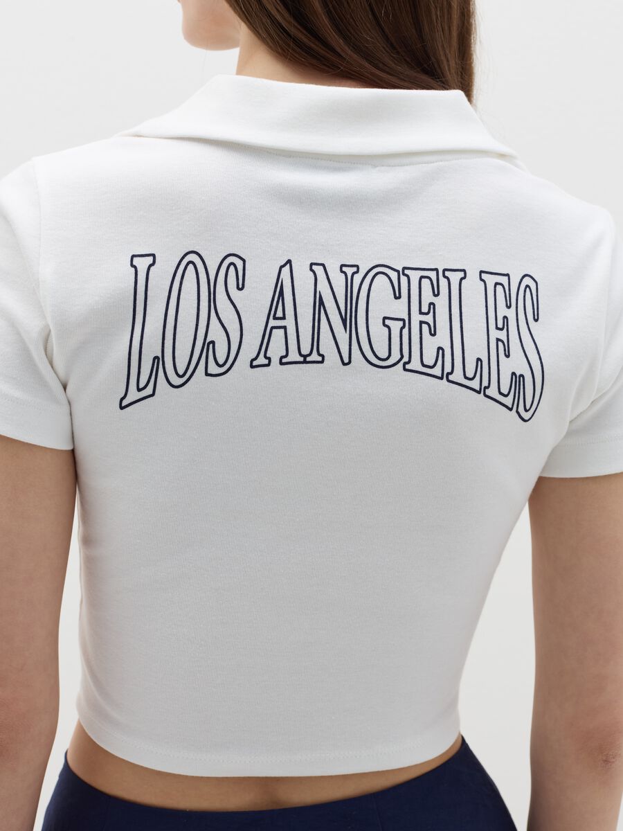 T-shirt with polo neck_2