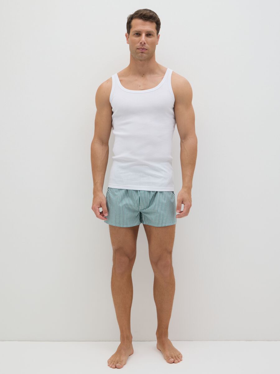 White cotton tank top_0