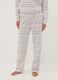 White Nordic-print pyjama trousers_1