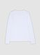 White crew-neck top in stretch organic cotton_2