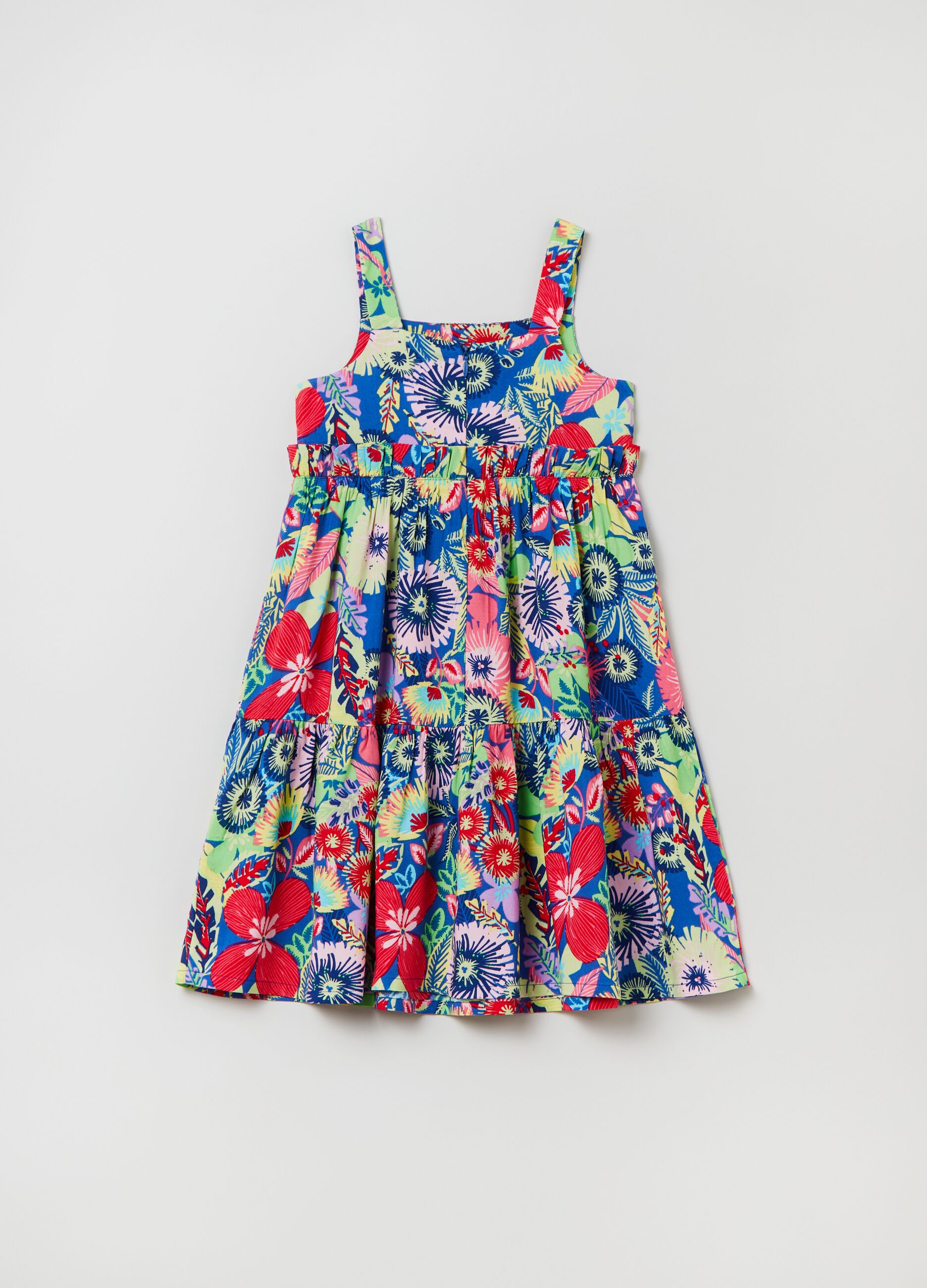 Vestito con stampa floreale all-over_1