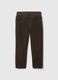 Velvet trousers with drawstring_0