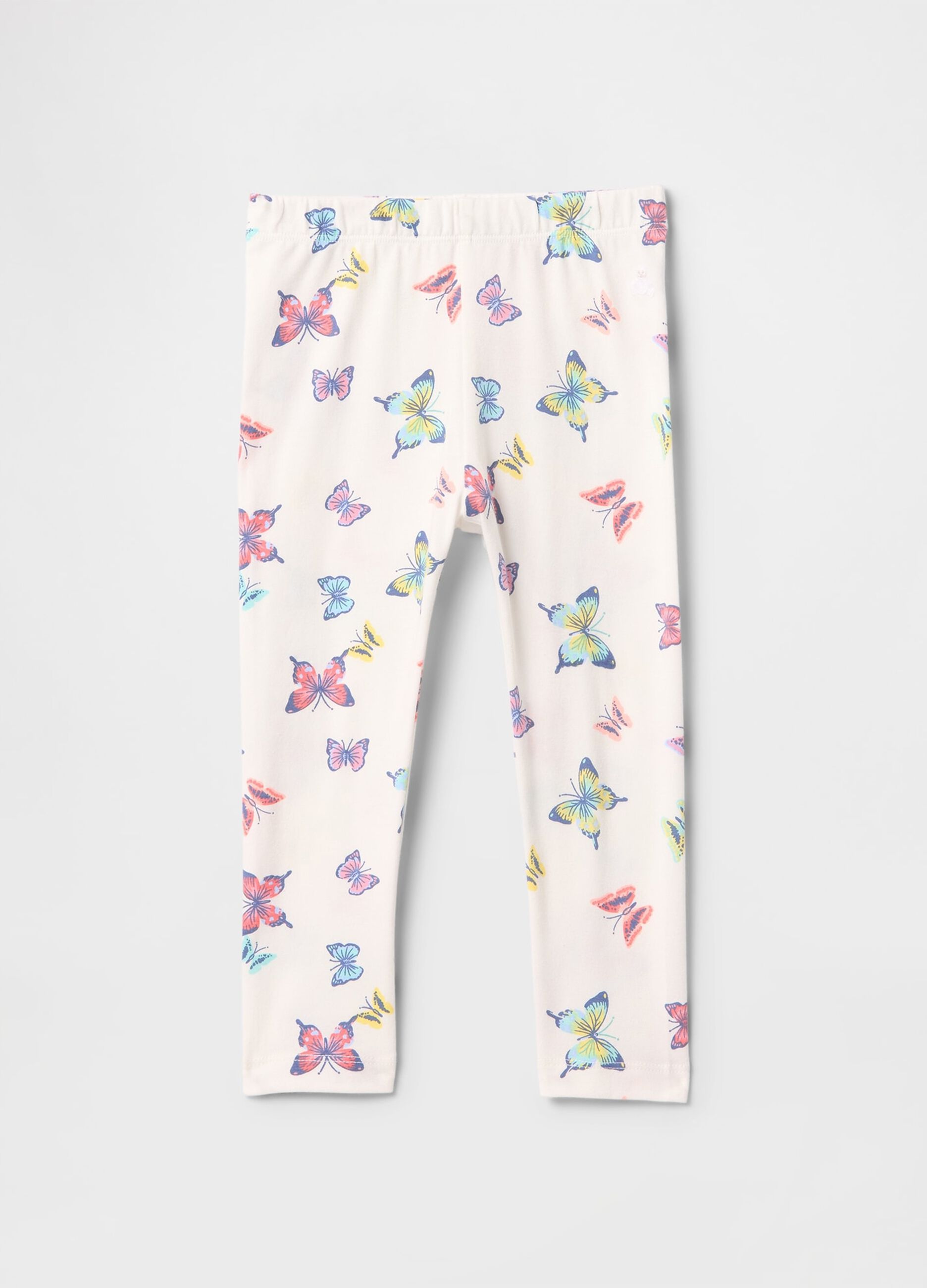 White butterfly patterned leggings GAP Kids